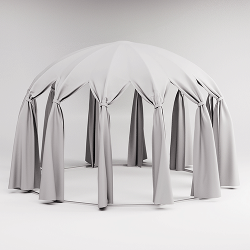 Bolla 400 Liberty Solaris - Igloo trasparente per arredo outdoor, 7,21 mq