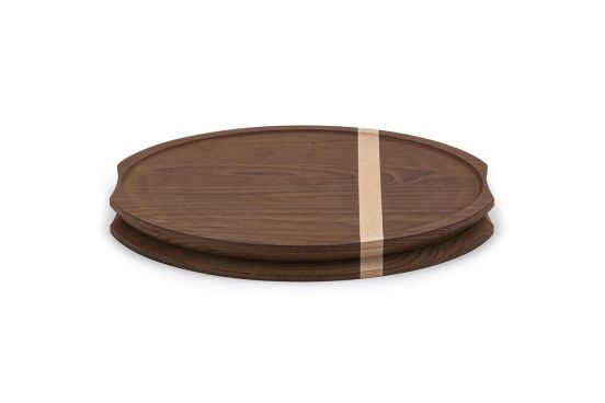 Luchetti round wooden cutting board, diam. 36cm