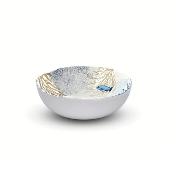 Medium melamine bowl, Corallo Line, diam. 18cm, 2 pieces