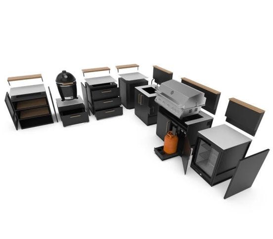 Cucine da esterno Brabura su misura, a partire da 3500€, CONTATTACI per un preventivo personalizzato