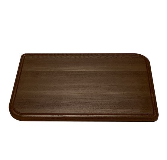 Legnoart Rialto XXL cutting board with sauce collecting groove and non-slip feet, 50x34 cm, h.2.2 cm