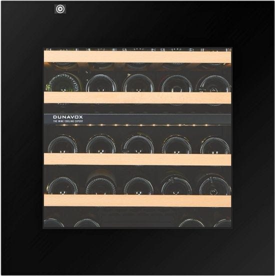 Cantina Linea Balance porta &#039;full glass&#039; nera push to open, classe F, 26 bottiglie  - DXB-26.69DB.TO