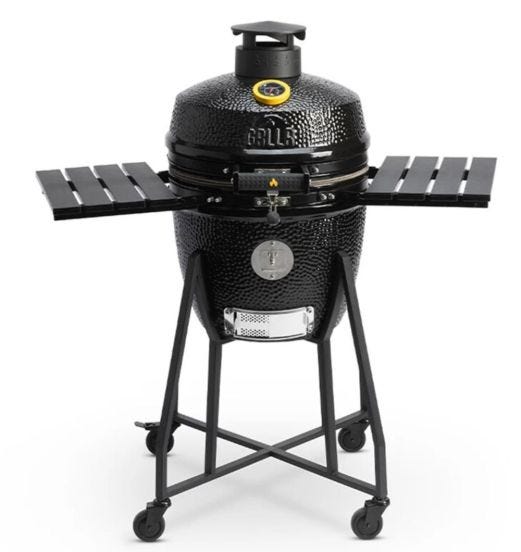 Barbecue kamado a carbone Ember Classic Medium nero opaco con carrello GRLLR