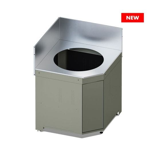 Modulo angolare per installazione ad incasso di Kamado L o M, color Salvia - Enò