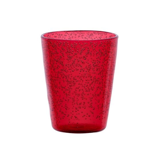 Bicchiere acqua Memento Synth metacrilato, Rosso 6 pezzi