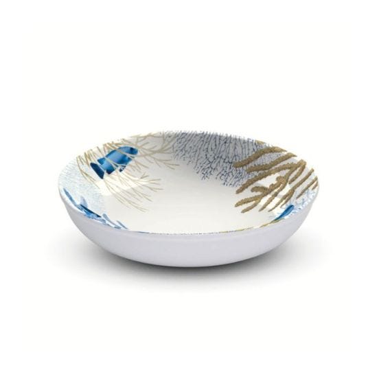 Deep plate in melamine, Corallo Line, diam. 22.5cm, 6 pieces