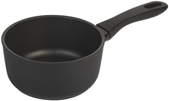 Casseruola alta in alluminio antiaderente per induzione con manico linea Avola, diam. 16cm (FINE SERIE)