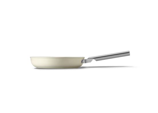 Padella in alluminio antiaderente PFAS FREE per induzione, color Crema, diam. 20cm