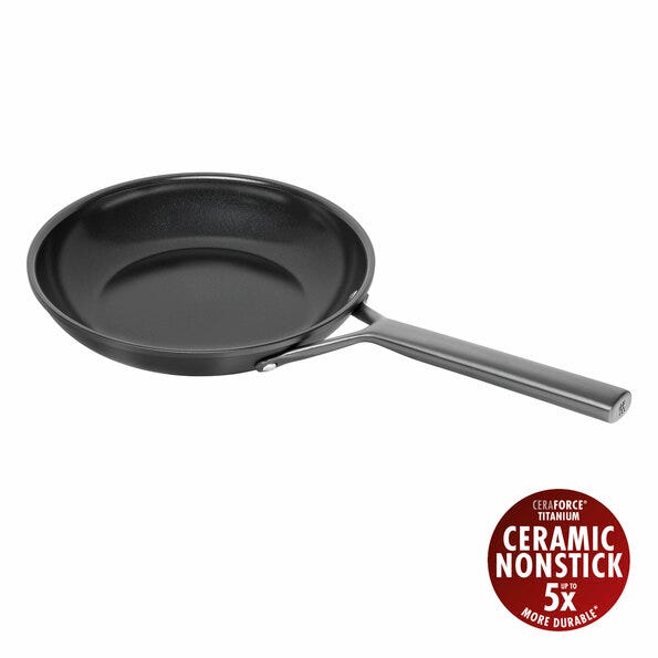 Zwilling Milano Non-Stick Aluminum Frying Pan, PFAS-Free, 24cm Diameter, Black