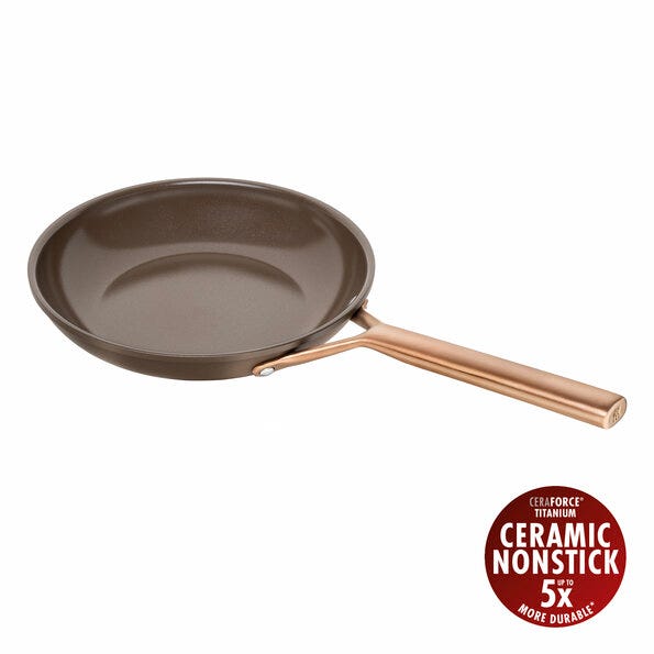 Zwilling Milano Non-Stick Aluminum Frying Pan, PFAS-Free, 24cm Diameter, Brown