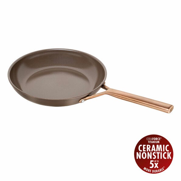 Zwilling Milano Line PFAS-Free Non-Stick Aluminum Frying Pan, 28cm Diameter, Brown