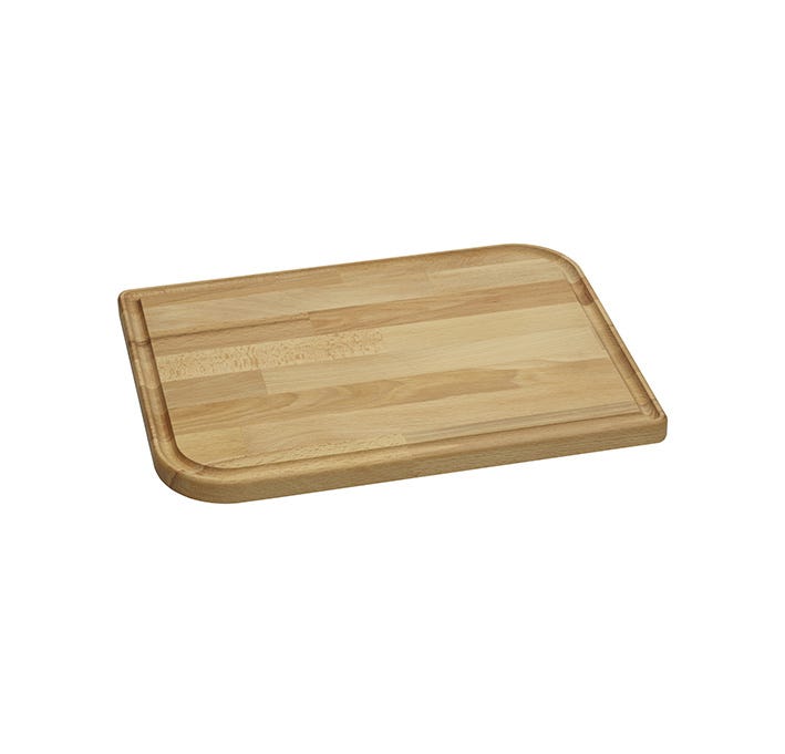 Tagliere Rialto L di Legnoart in legno con canalina raccogli sugo, cm 37x28 h.2