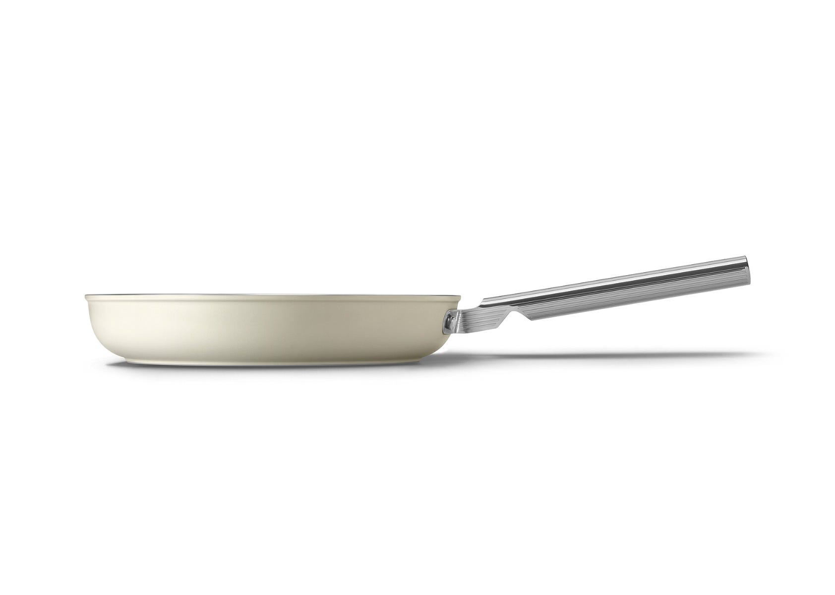 PFAS-free non-stick aluminum pan for induction, cream color, diam. 28cm
